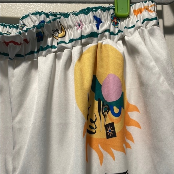 Abstract Artsy White with Playful Design Two Piece Outfit- Choose your Occasion - Picture 8 of 16